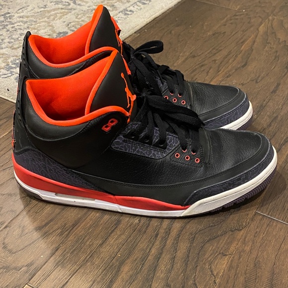 Jordan Men's Sneakers in Black and Orange - Picture 4 of 6